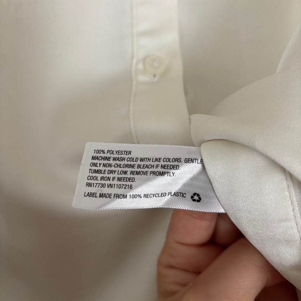 a new day Ivory Button-Up Blouse - Picture 3 of 4